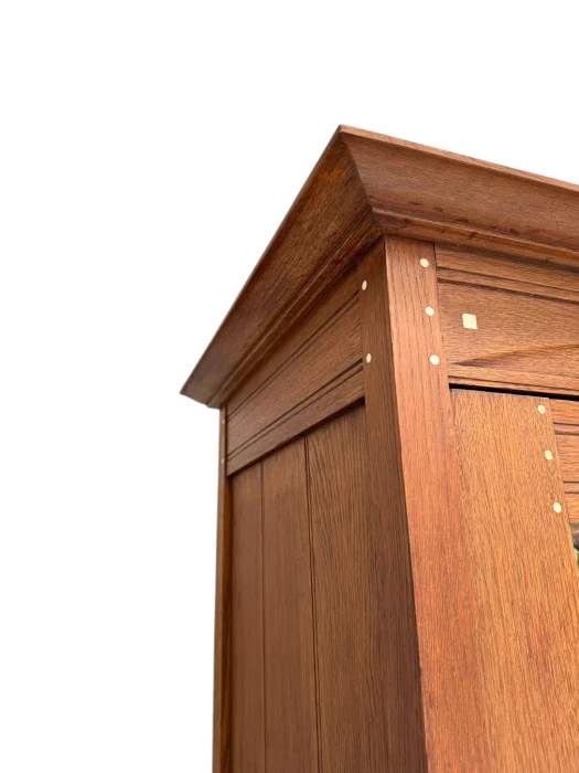 Arts & Crafts One-Door Armoire or Wardrobe Onder den Sint Maarten Style, 1900s